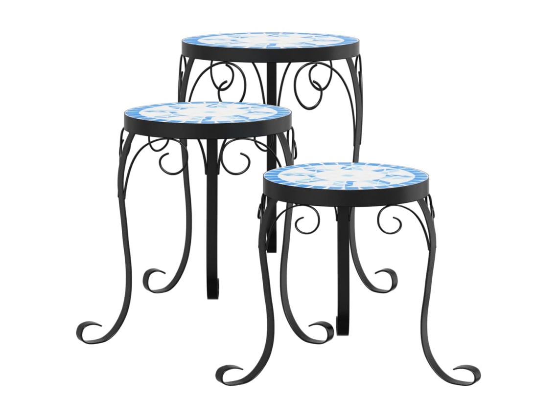 Plant Stand, Plant Stands Vidaxl Azul Cerâmica (26 X 35 Cm)