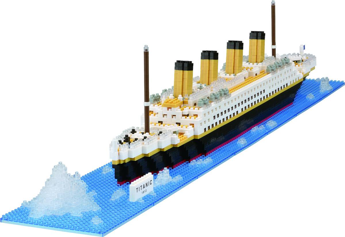 Nano Blocos Mini Titanic Blocos de Construção Adulto Infantil Alto