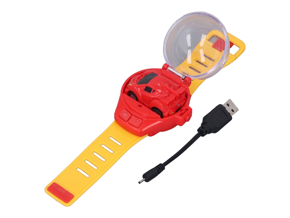 Carro de Controle Remoto Brinquedo com Relógio Usb Vermelho