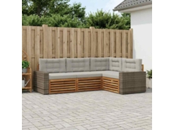 Vidaxl Conjunto De Sofás Para Exterior 4 Unid. Poliéster