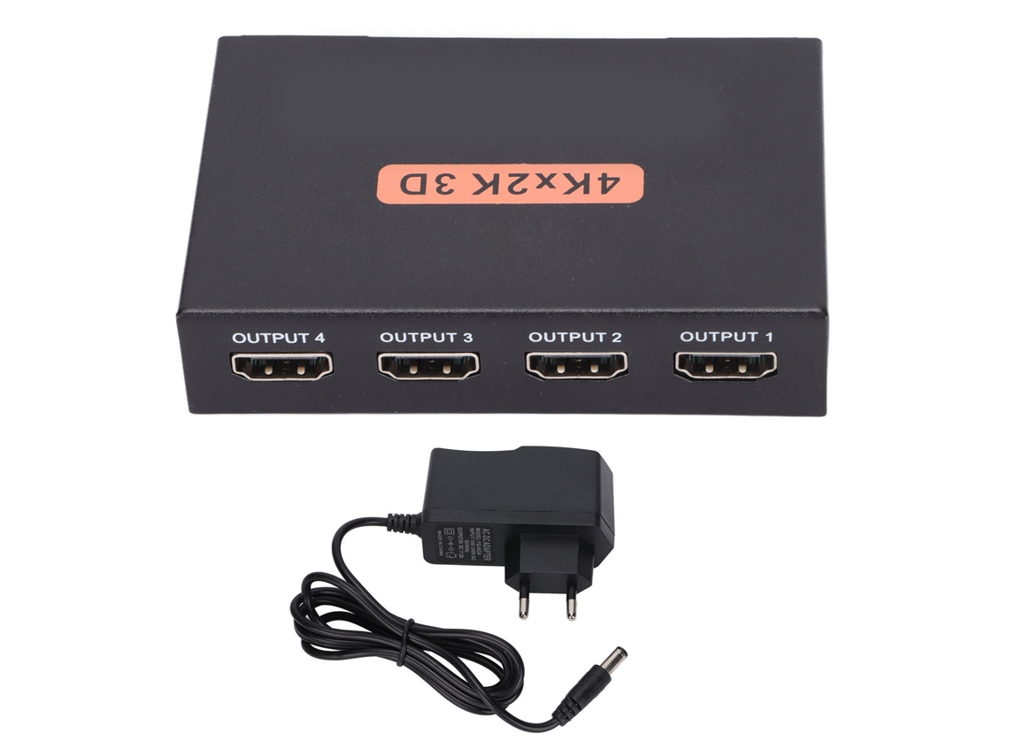 Divisor Hdmi EOOCOO (1 Entrada e 4 Saídas, Tensão 100 240v)