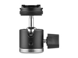 Soporte De Bola Mini 2 En 1 Com Parafuso 1/4 E Calcanhar Frio, Giratório 360°, Liga De Alumínio Para Câmera, Telefone E Tripé