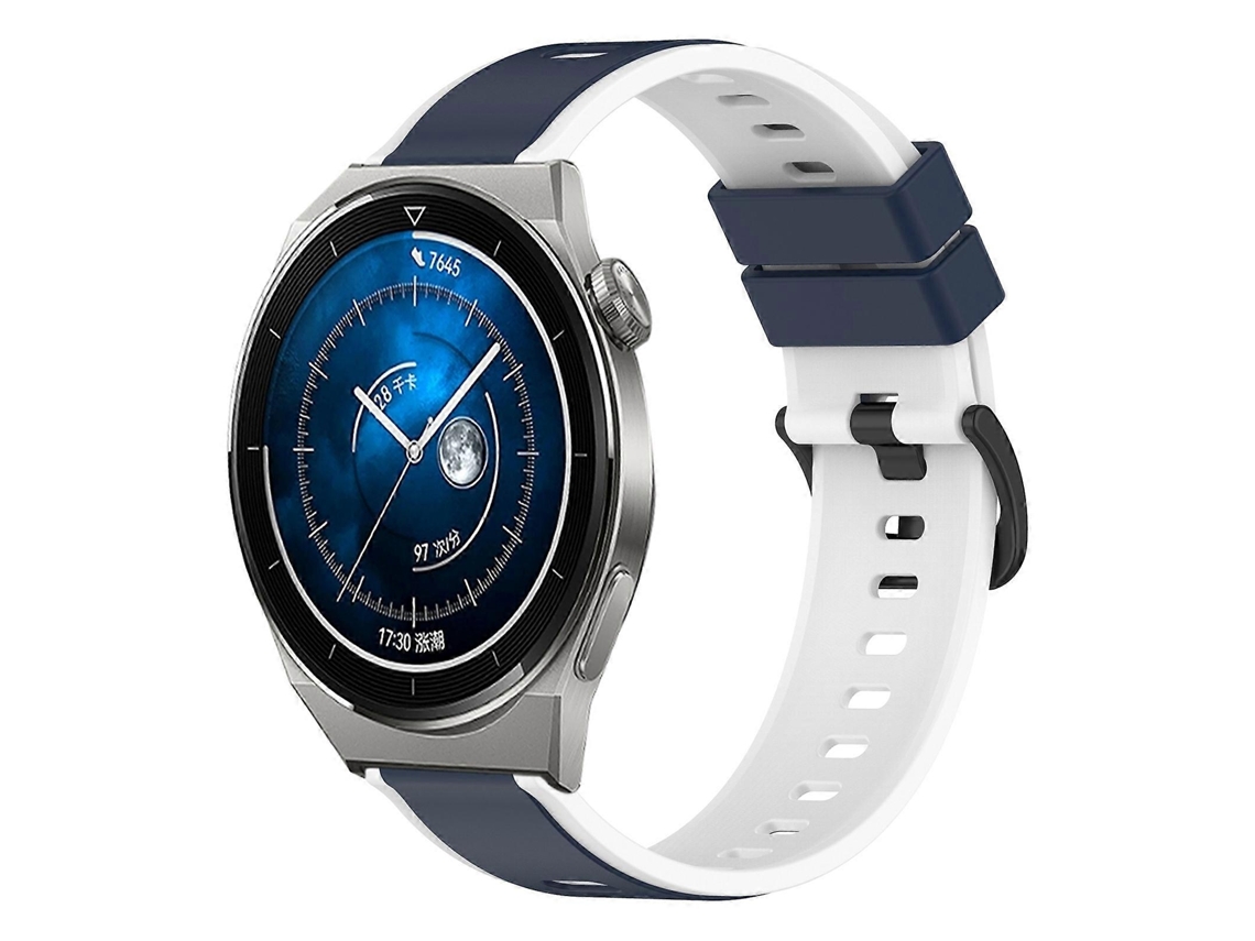 Pulseira De Silicone Bicolor Para Huawei Watch Gt3 Pro 46mm 22mm