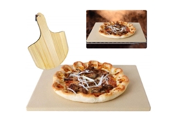 Conjunto De Pedra E Palheta De Pizza De Madeira Resistente A Choques Térmicos Para Forno E Churrasqueira Other