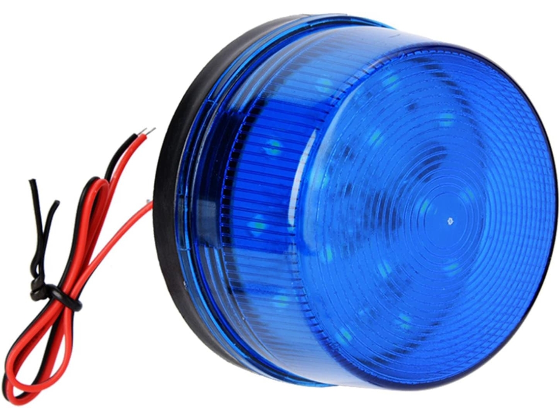 Sinalizador Estroboscópico Led Azul, Luz De Advertência Emergência Com Flash Tripla Frequência Para Veículos, Dc9-12v