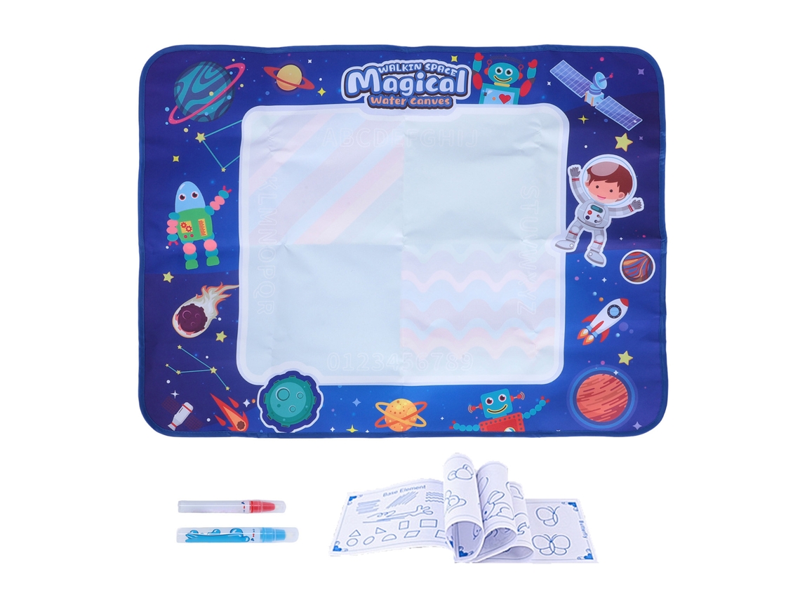 Walshlxq lienzo de Água para Crianças Grande Reutilizável Lavável para Aprendizagem Precoce em Casa e Ao Ar Livre