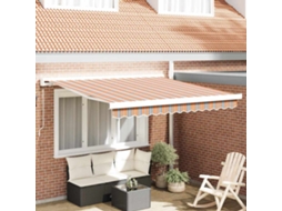 Vidaxl Toldo Retrátil Multicolor 300 X 250 Cm Lona E Alumínio