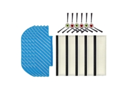 Filtro HEPA com escova lateral para aspirador Robô Ecovacs Dk35 Dk33 Dk45 Dk36 Zeuxo