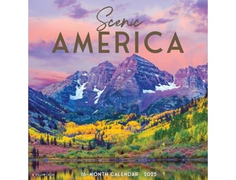 Livro Scenic America 2025 12 X 12 Wall Calendar de Willow Creek Press (Inglês)