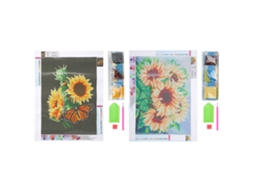2 Piezas Kit De Pintura Con Diamantes Diy Patrón Paisajístico Manual Para Decoración De Hogar Dormitorio Oficina