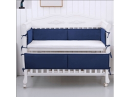 Conjunto de Protetores de Berço PANOONA 4 Peças Azul (2 X 132 Cm + 2 X 68,5 Cm)