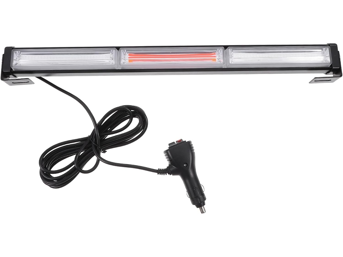 Luz De Advertência Led Intermitente Para Grade E Choque Do Carro