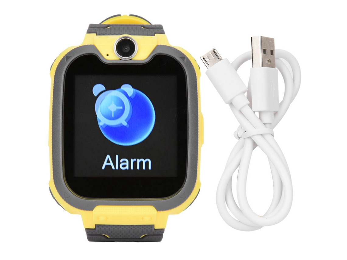 Aetheria relógio Telefone Infantil com Sos Chamada de Emergência, Lanterna e Função de Tirar Fotos (amarelo)