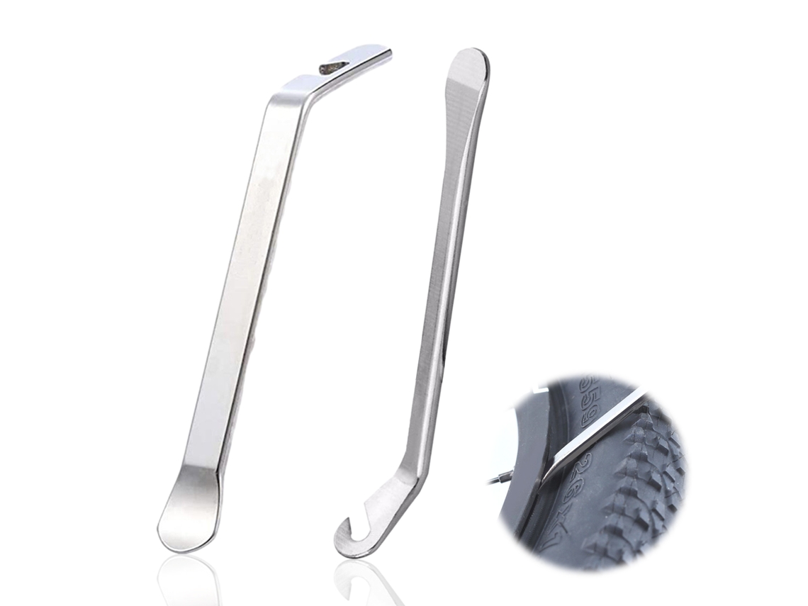 Peças Chave De Pneu Bicicleta Metal, Conjunto Reparação Troca Pneus, Ferramenta Reparação