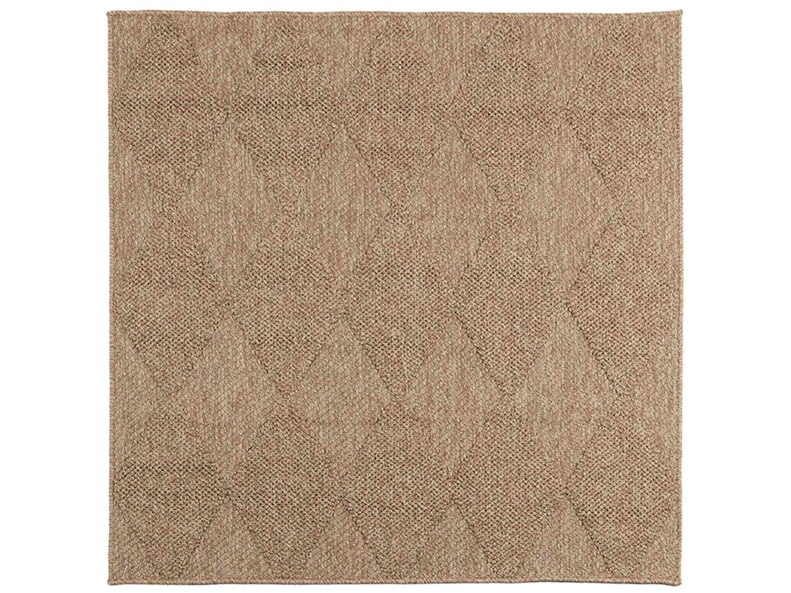 Vidaxl Tapetes De Área Quadrado Agira Natural 240 X 240 Cm Poliéster