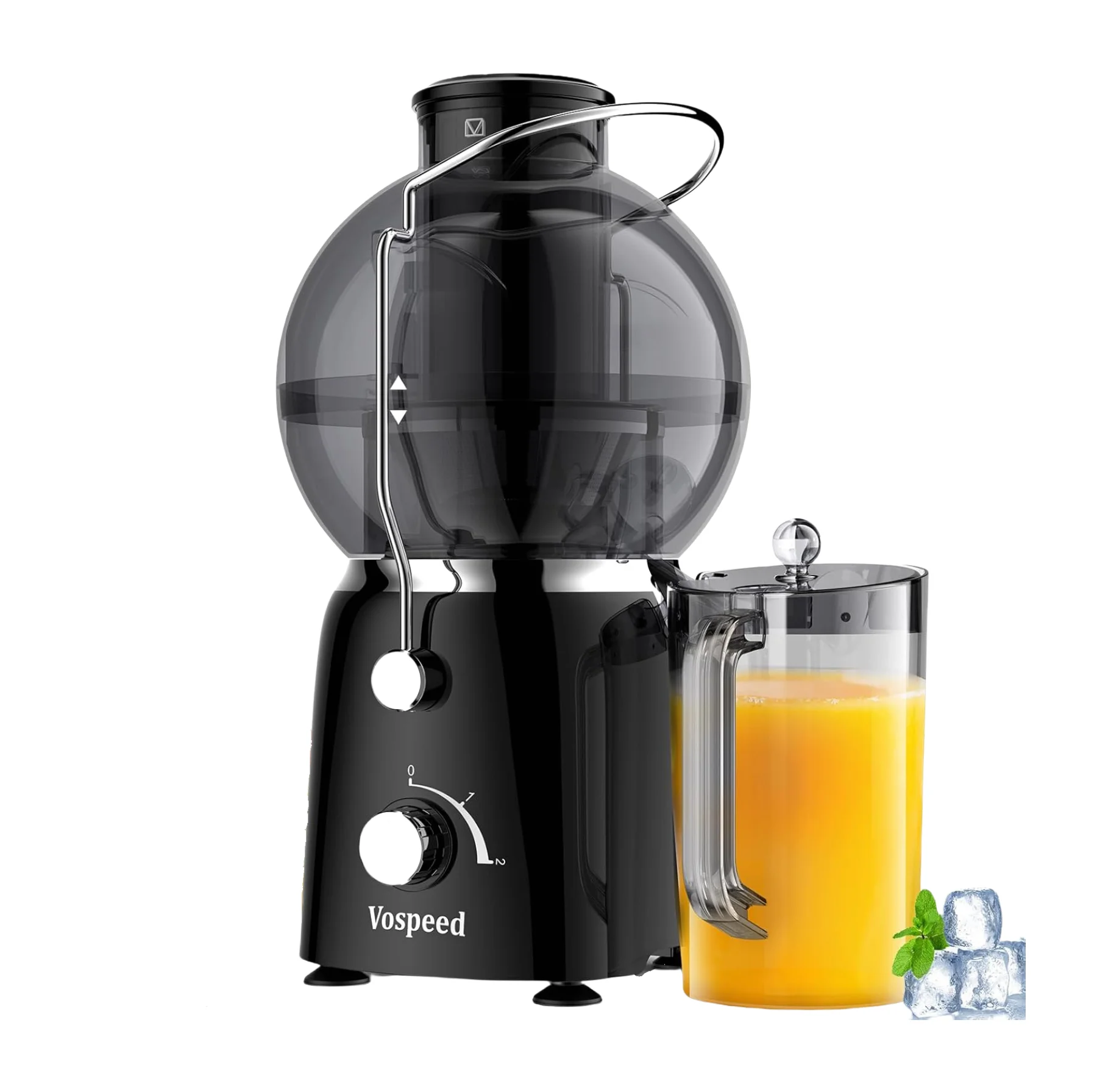 Extrator De Suco Centrífugo Compacto Com Grande Diâmetro E Baixo Ruído.