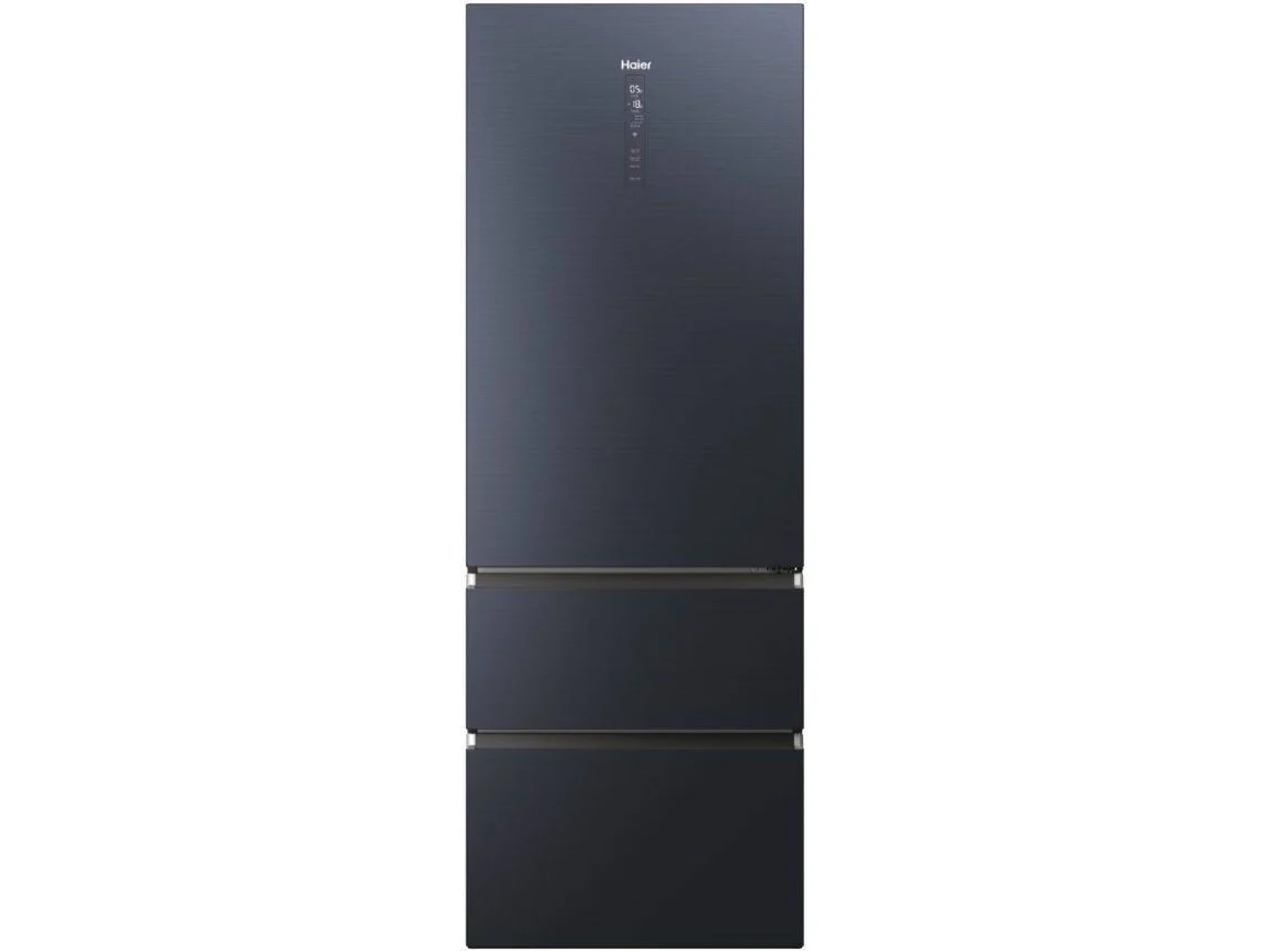 Frigorífico Combinado HAIER HTW7720ENMB (No Frost - 201 cm - 483 L - Preto)