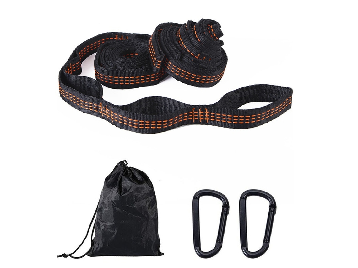Lurelia Kit De Montagem Para Rede E Cadeira Suspensa, Cintas 3 M Com Anel, Laranja