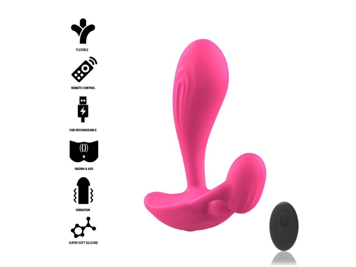 Intenso - Plug Anal Com Controle Remoto Shelly Rosa -