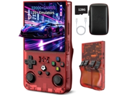 Console de Jogos Portátil R36max VONKELIOS com Tela 4 Polegadas, 128 Gb, 22.000 Jogos