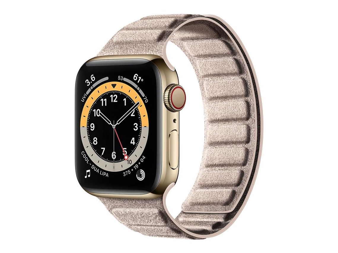 Bracelete Apple Watch Camurça Imanação Quadrada Fecho Magnético XIAOMOYU