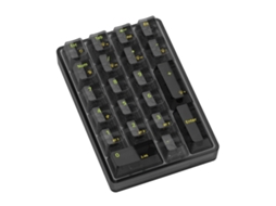 Teclado Numérico Mecânico Compatível Com Bluetooth, Teclado Numérico Transparente De 21 Teclas Para Contabilidade, Teclado Para Jogos Everley891