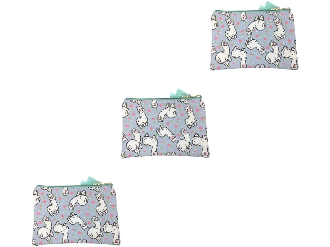 Conjunto de 3 Peças: Estojo para Canetas, Carteira, Porta moedas e Estojo para Lápis com Zíper CHABERLU
