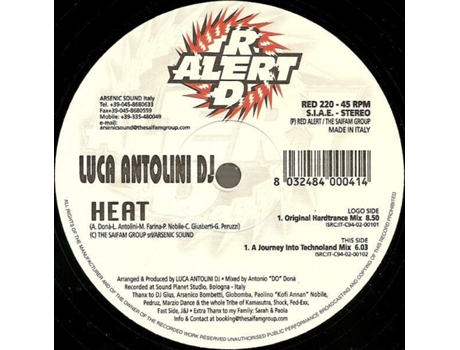 Vinil Heat, Luca Antolini Dj Red Alert