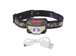 2026 lanterna Frontal Led Exterior Mini de Abs com Sensor Cob, Carga Usb Multifuncional para Pesca