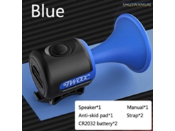 Sino Buzina de Bicicleta Campainha de Bicicleta Elétrica 120Db Buzina de Guiador À Prova D'Água Capa de Silicone Acessórios Azulf90010