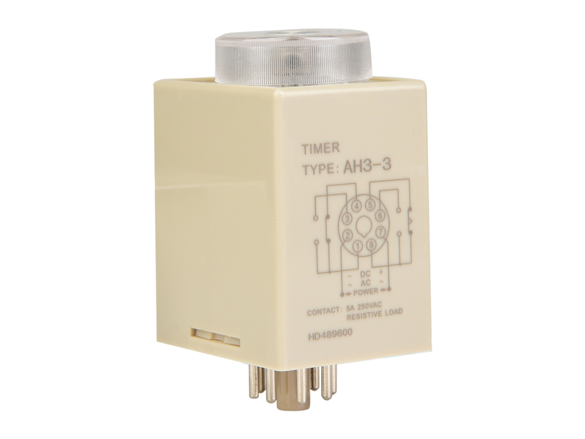 Relé De Temporização Laxiscreed 24vdc, 8 Pinos, Atraso De 1 Segundo Para Automação E Eletrónica