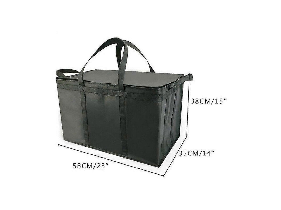 Bolsa Térmica Dobrável Xxxl Grande Com Zíper, Reutilizável, Ideal Para Manter Alimentos Quentes Ou Frios, Perfeita Para Serviços De Buffet E Tran