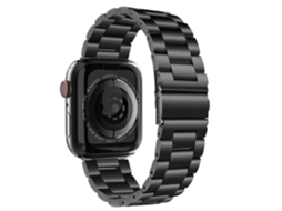 Bracelete Aço Inoxidável Adaptável Preto para Apple Watch Series 4 40Mm