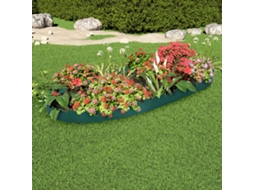 Vidaxl Bordas De Relvado 10 Pcs 65x15 Cm Pp Verde
