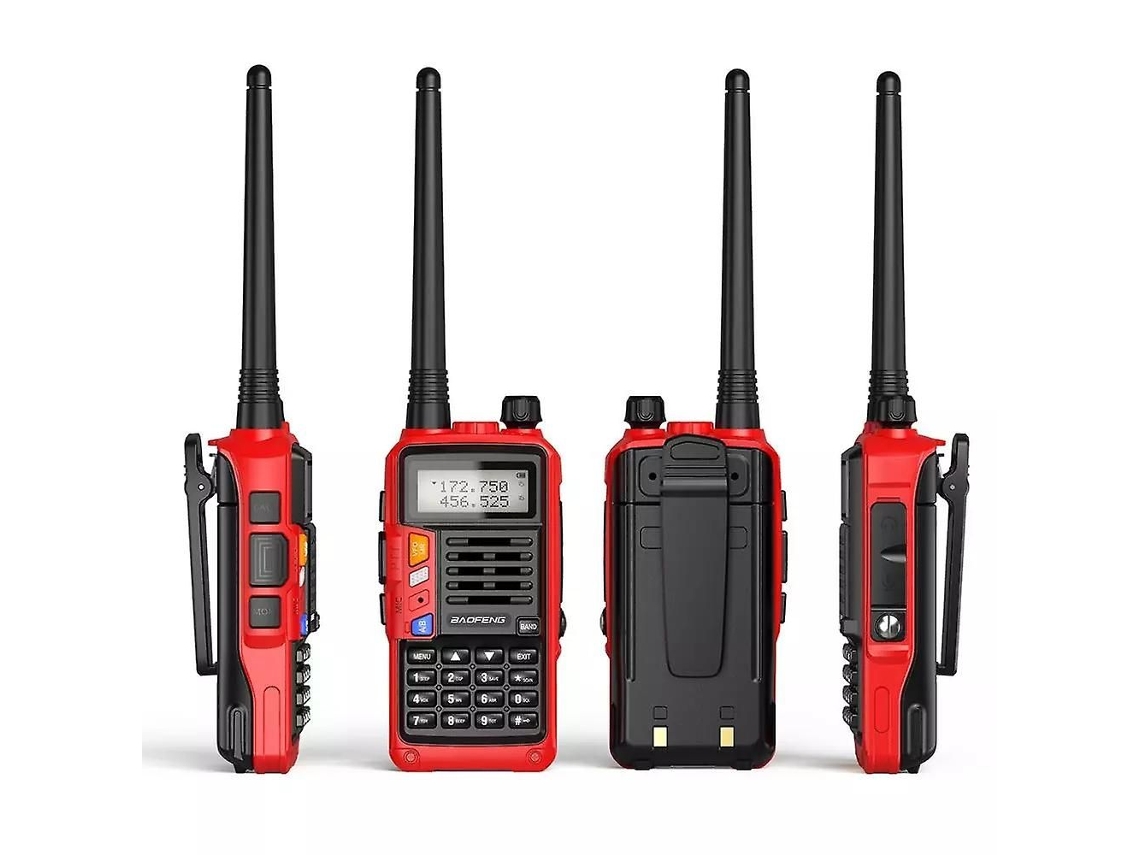Rádio Baofeng Uv S9 Plus Tri Band 10w Potente 136 174 Mhz/220 225 Mhz/400 520 Mhz Walkie Talkie Rádio Portátil Bidirecional Amado Slowmoose