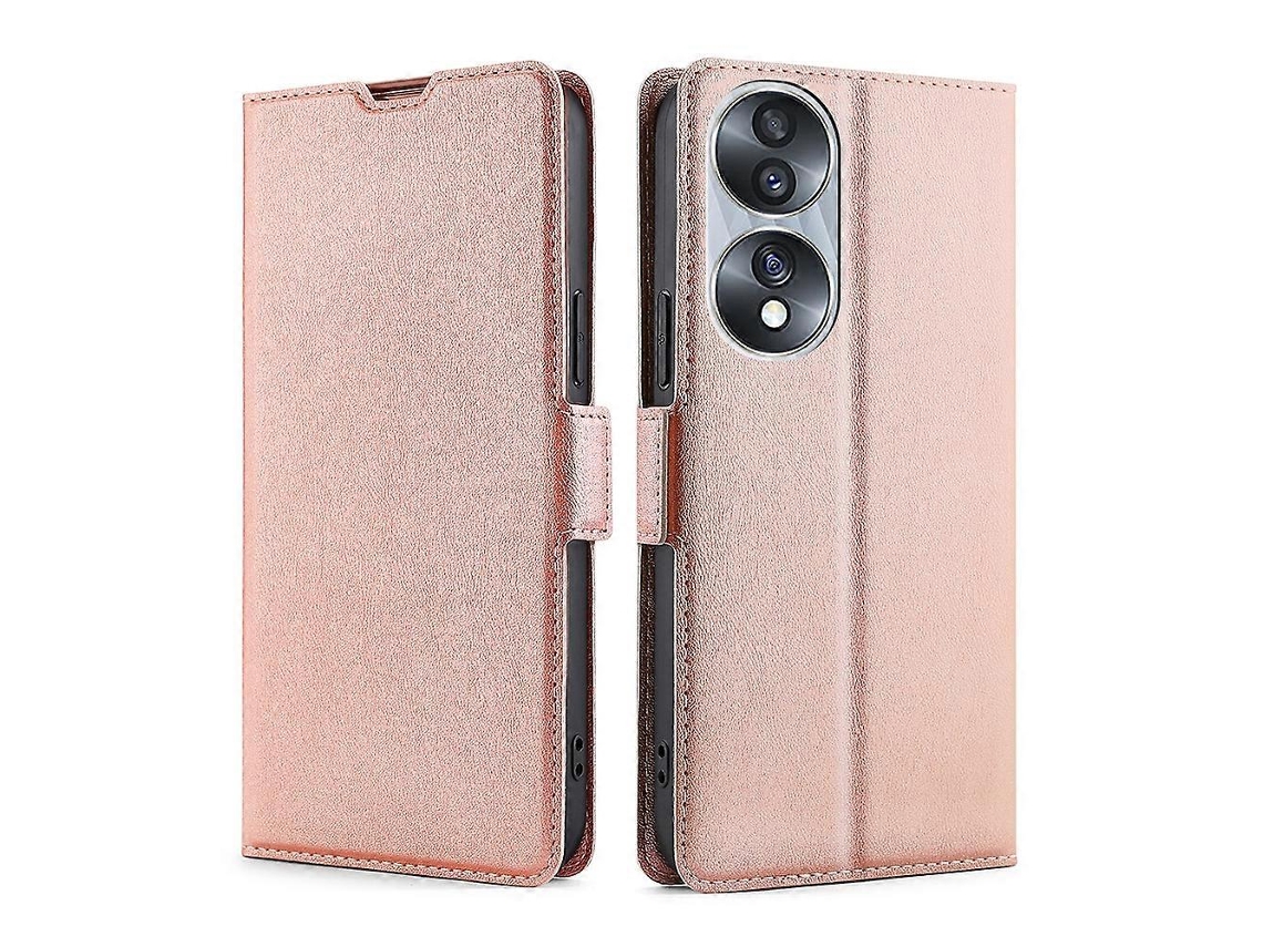 Capa De Couro Ultrafina Com Fecho Lateral E Aba Horizontal Para Honor 70.