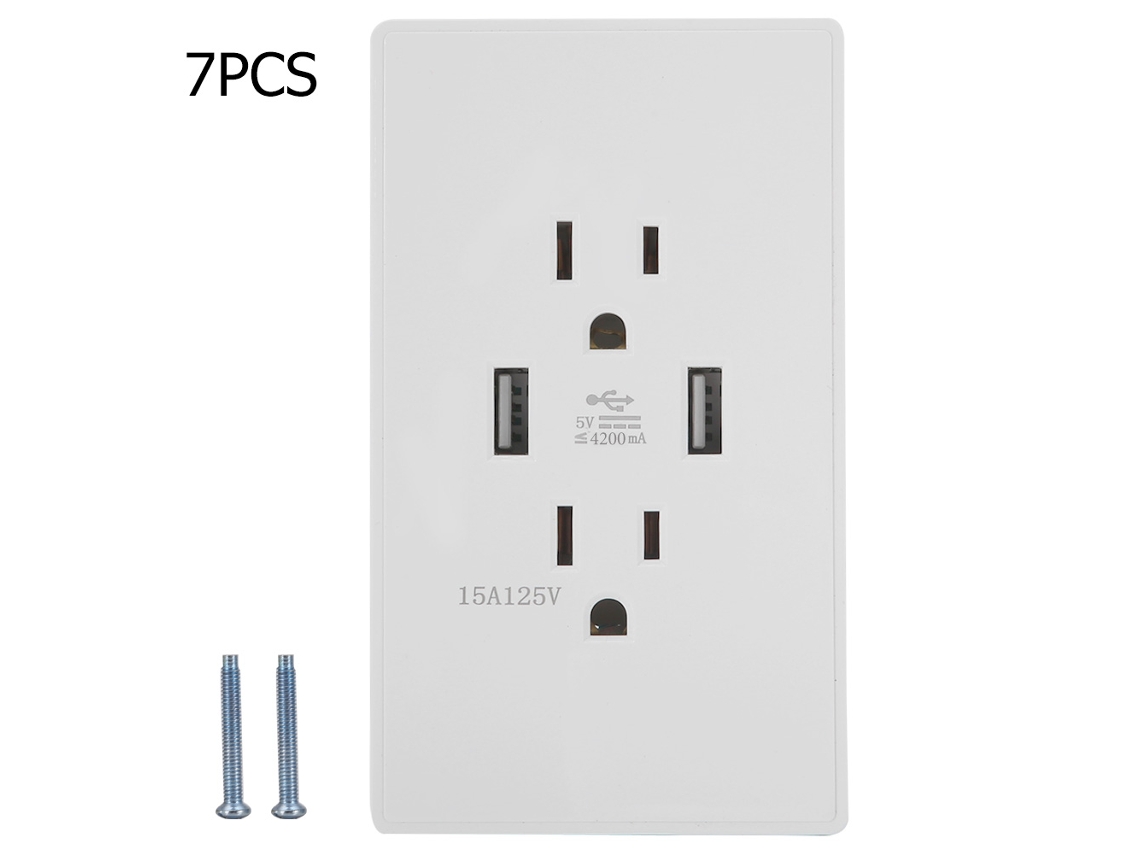 Laxiscreed Painel Espelhado Para Pc Com Tomada Eua 125v 15a E Saída Dc 5v 4200ma