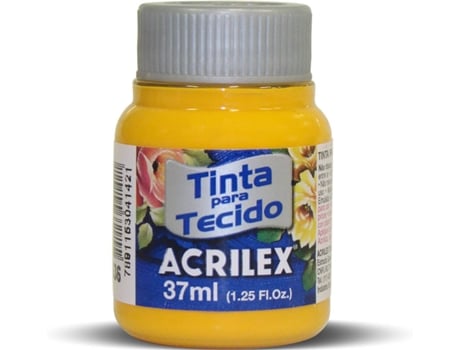 Tinta Acrilex Fosca para Tecido Amarelo Cadmio (04140/536 37ml)