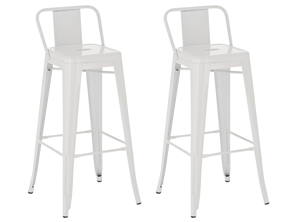Conjunto De 2 Banquetas De Bar Mason, Branco