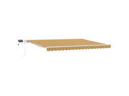 Toldo Manual com Luzes Led VIDAXL Tecido