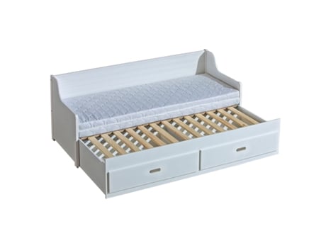Cama Sofá 90 X 206 X 81 Cm Branco HOME STORY