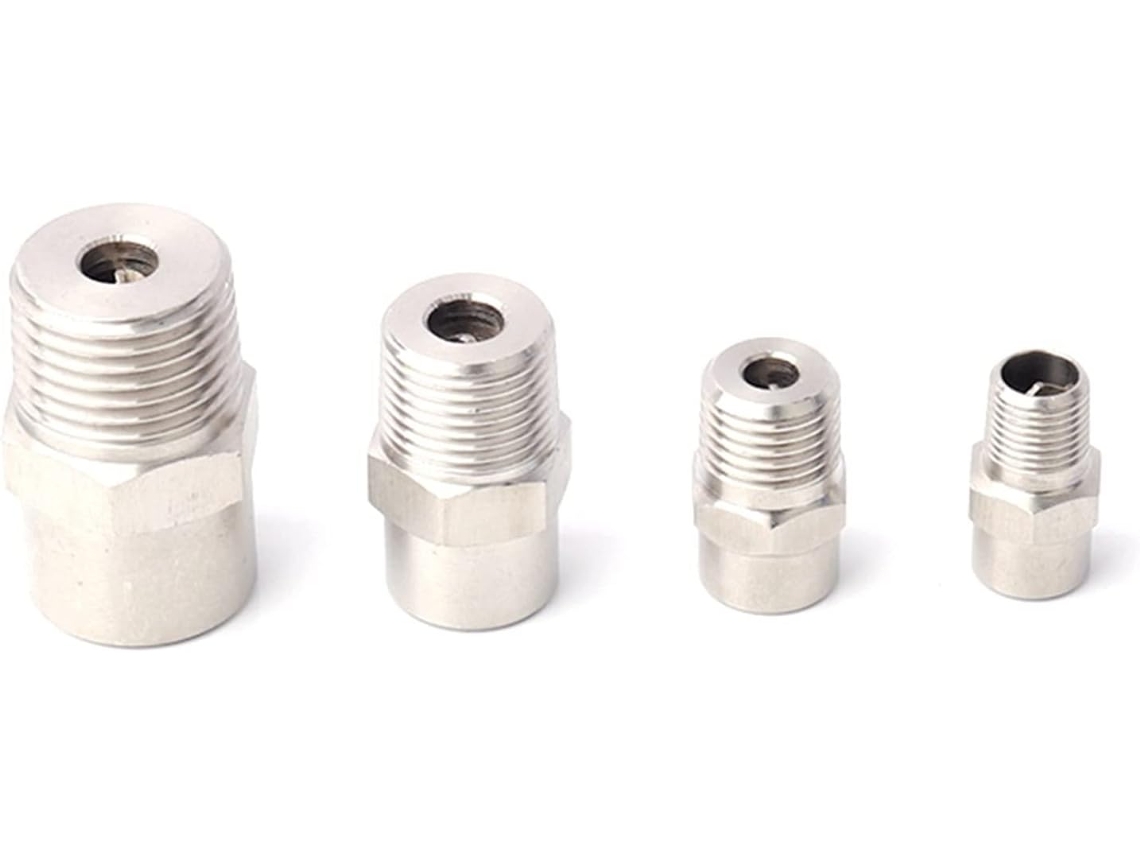 Sistema de Irrigação por Aspersão para Gramado com bico cônico sólido metal aço inox Rosca 1/8" | S/MARCA