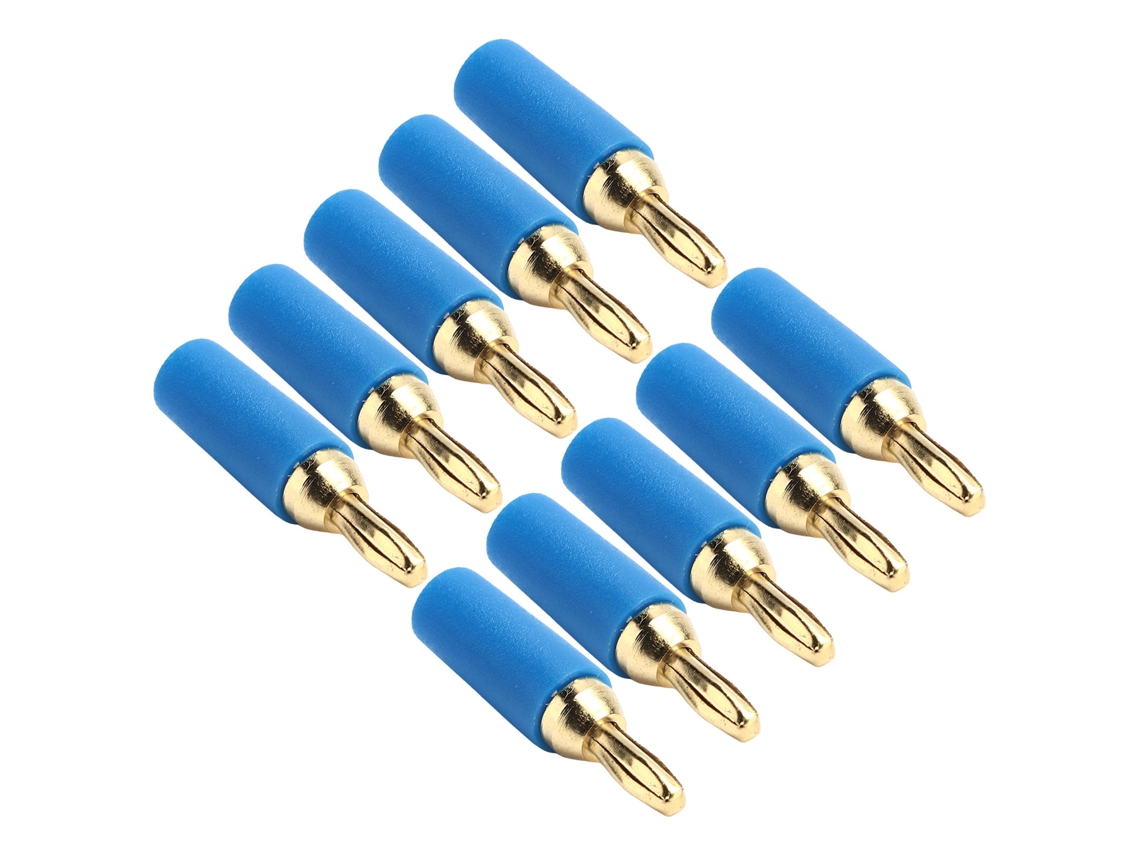 Laxiscreed Banana Plugs 2,5mm Dourados Em Conjunto De 10 Unidades