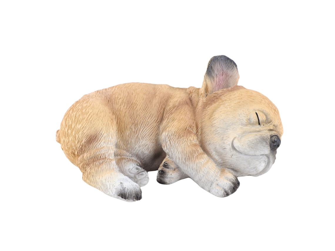 Estátua de Bulldog Francês de Resina, Figura Decorativa para Jardim e Interior | S/MARCA