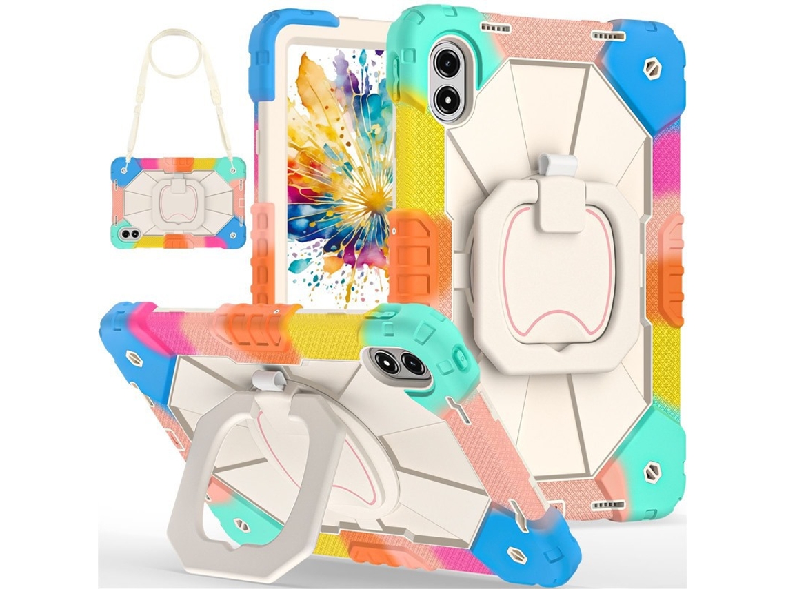 Capa Para Redmi Pad 2 Pro De 12,1 Polegadas (2025), Proteção Completa, Alça De Ombro Inclusa. Cor: Bege. Czhhmart
