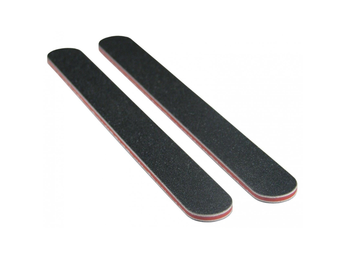 (pacote Com 3) 3 Limas De Unha Retas De Dupla Face, Grãos 100/180 - Limas De Unha De Qualidade Profissional