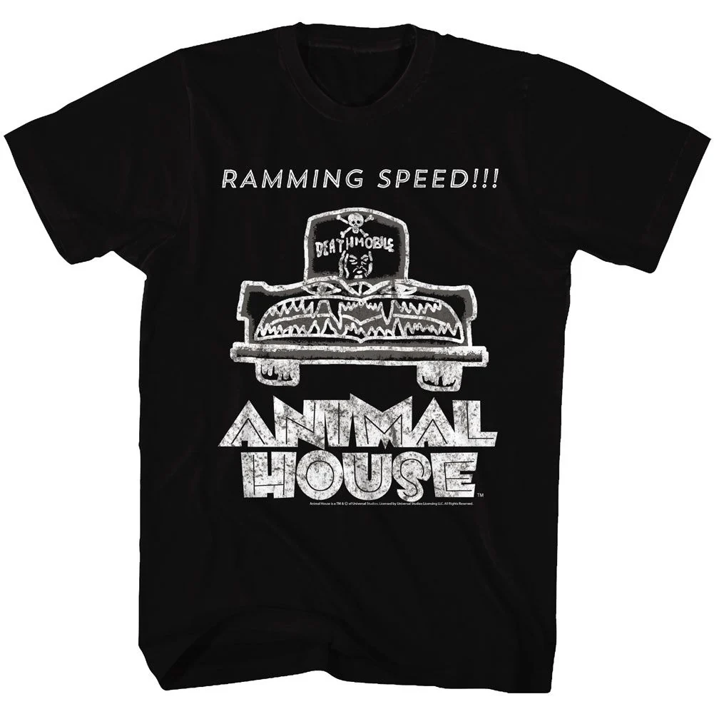 Rockinstone Animal House Movie Ramming Speed Black Adult T-shirt Size:xxxl
