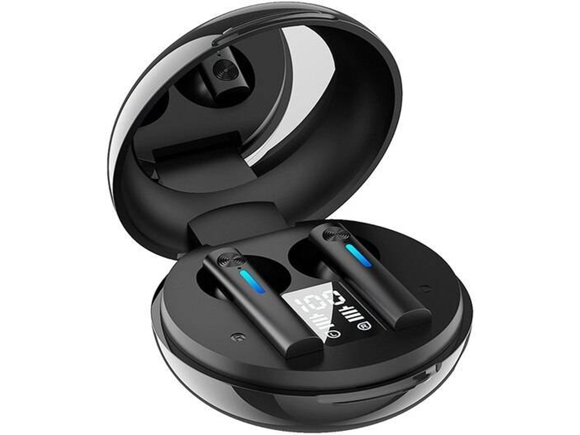 Auriculares Bluetooth True Wireless T15-1 (In Ear - Microfone - Preto)