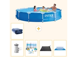 Intex Piscina Com Estrutura Redonda - 366x76 Cm - 6-peças S20480