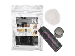 2pcs/set Fibra Capilar Para Aumentar Volume E Concealer De Perda De Cabelo Em Pó (25g+100g) Branco